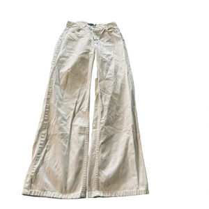 PretttyLittleThing women's size 4 white wide leg jeans